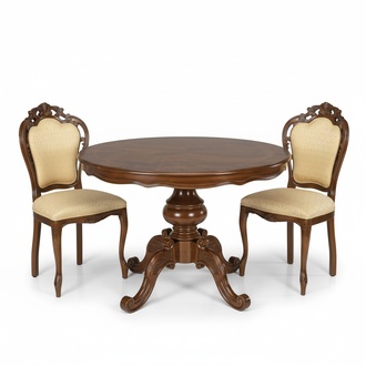 Runder Esstisch Essgruppe Esszimmer Set Garnitur Tisch mit Stühlen 3tlg. Set