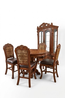 Runder Esszimmer Rund Tisch Holz Tische Runde Klassische Barock Rokoko Möbel Neu