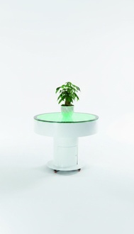 Runder Tisch Bar Rund Tische LED Wasser Spiel Beleuchtet LED Möbel 100 Stehtisch