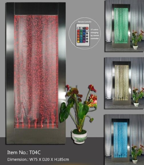 Led Wasser Wand Bar Regal Säule Wassersäulen Theke Regale Designer Trennwand xl