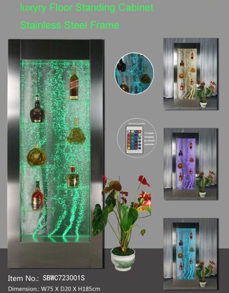 Led Wasser Wand Bar Regal Säule Wassersäulen Theke Regale Designer Trennwand neu