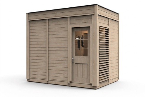 Sauna Holz Woodpro Garten Holzsauna Outdoor Saunas Trockensauna 345x245x318