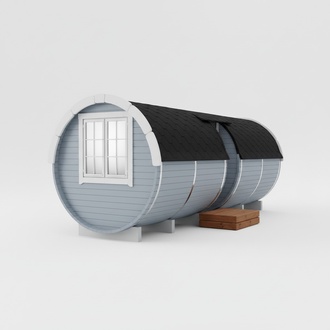 Saunas Fasssauna Fass Sauna Garten 46mm Trockensauna mit Schindeln