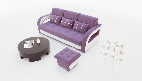 Schlafsofa Klappcouch 3-Sitzer Schlaffunktion + Bettkasten Couch Sofa Klappsofa