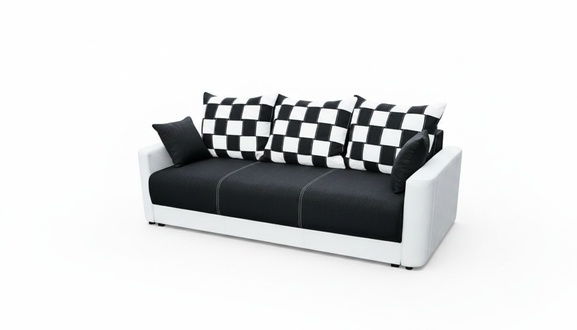 Schlafsofa Klappcouch 3-Sitzer Schlaffunktion + Bettkasten Couch Sofa Klappsofa