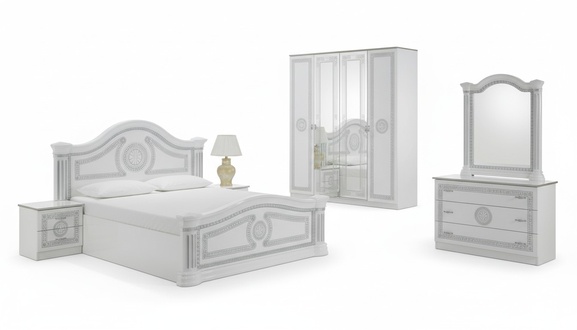 Schlafzimmer Italienische Möbel Set Modern Luxus 6tlg. Bett Betten Schrank Neu