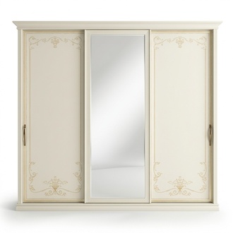 Schlafzimmer Kleiderschrank Schiebetüren Schrank Holz Mehrzweckschrank Spiegel
