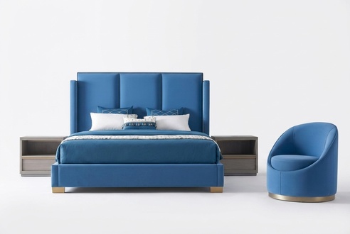 Schlafzimmer Luxus Bett Möbel 2x Nachttisch Set Betten dubai hotel möbel 3tlg.