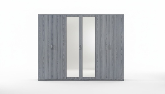 Schlafzimmer Möbel Kleiderschrank Schränke Schrank Schrankwand 6 Türen Holz Neu