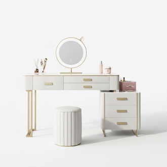 Schlafzimmer Schminktisch Frisiertisch Kosmetiktisch Spiegel Schubladen