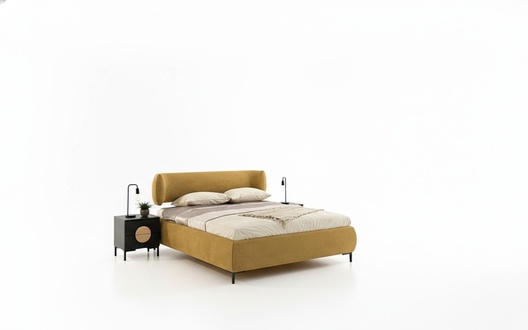 Schlafzimmer Set Bett 2x Nachttische 2x Kommode Kleiderschrank Hocker 7tlg.