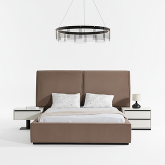 Schlafzimmermöbel Schlafzimmer Set Doppelbett Bett Nachttische 3tlg
