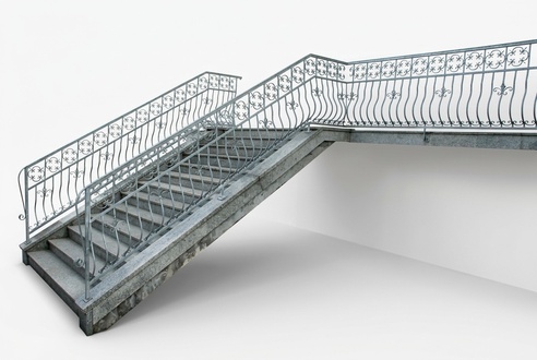 Schmiedeeisen Zaun Geländer Balkon Fall Schutz Treppen Balkone Handarbeit M130