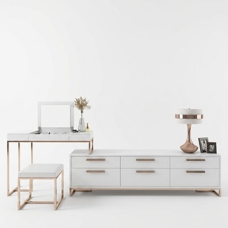 Schmink Tische Konsolen Tisch Side Board Schlaf Zimmer Holz Spiegel