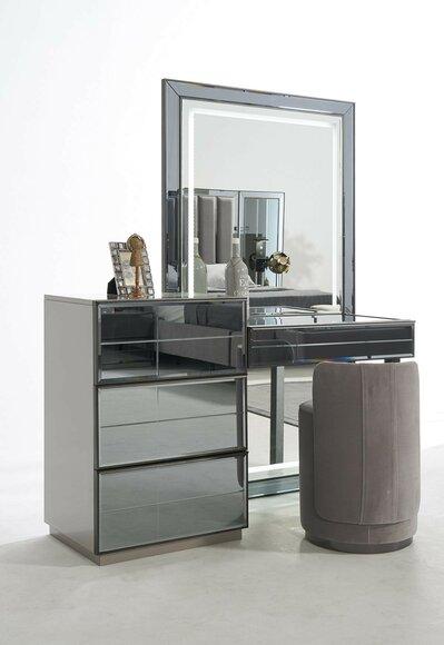 Schminktisch Set Konsole Schlafzimmer Möbel Design Hocker Luxus Tisch Holz 2tlg