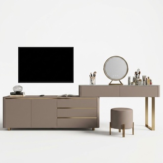 Schminktisch mit RTV Schubladen Frisiertisch Luxus Konsole Schlafzimmer