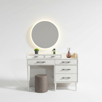 Schminktisch modern Holz Schlafzimmer Kosmetiktisch mit Spiegel