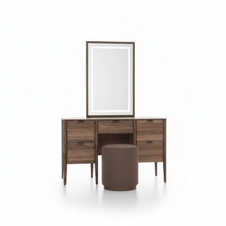 Schminktisch Set Konsole Spiegel material holz Schlafzimmer Möbel Design Hocker