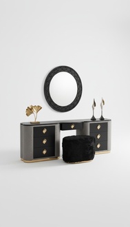 Neu Schminktisch Set Konsole Spiegel Schlafzimmer Möbel Design Hocker