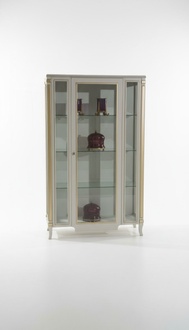 Schränke Holz Vitrinen Glas Echtholz Vitrine Wohnzimmer Möbel Anrichte