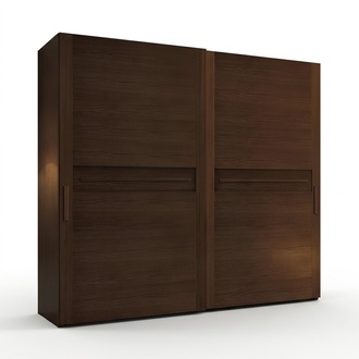 Kleiderschränke Kleiderschrank Luxus Schiebetür Design Holz moderne Garderobe