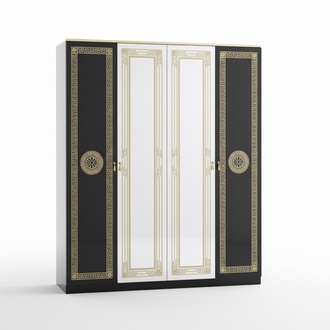 Schrank Edler Kleiderschrank Made in Italy Klassische Schränke Schlafzimmer