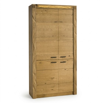 Schrank Kleiderkasten Hochschrank Stauraumschrank Wäscheschrank