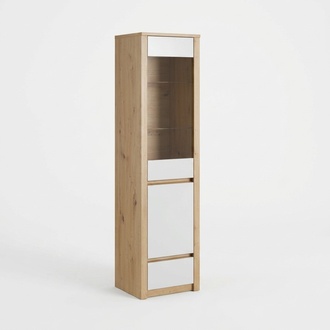 Schrank Vitrinenschrank Buffet Regalschrank Glasfront Glas-Regalböden