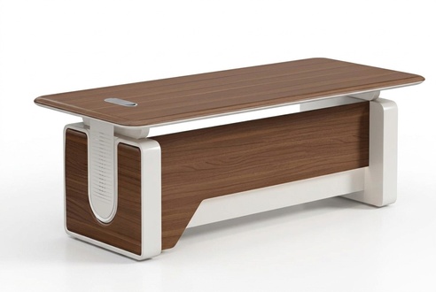 Schreibtisch Büro Tisch 240x105x75 cm modern Holz Arbeitszimmer