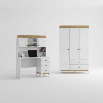 Schreibtisch Kleiderschrank Schlafzimmer Kombination für das Kinderzimmer