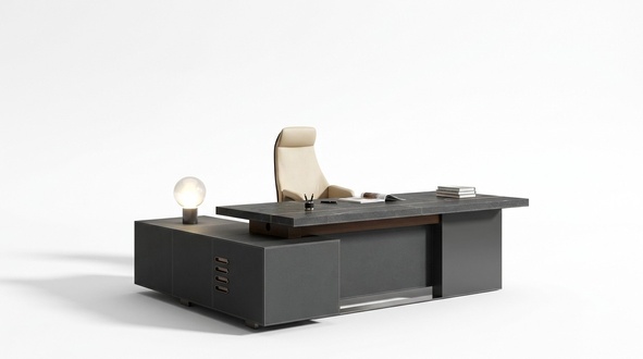 Schreibtisch Leder Büro Tische Designer Einrichtung Tisch Möbel Sessel Set 2tlg.