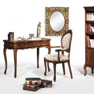 Schreibtisch Sekretär Schreibtische Italienische Möbel Tisch Stuhl Set Büro 2tlg