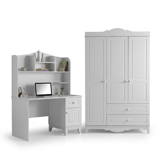 Schreibtisch Stauraum Kleiderschrank Elegantes Design Stilvolle Wohnräume Möbel