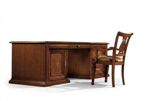 Schreibtisch Stuhl Tische Arbeitszimmer Bürotisch Tisch Massive 2tlg Set Büro