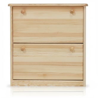 Schuhschrank 4 Fach Kommode Echtholz Massive Möbel Schuhkipper Schuhregal Regal