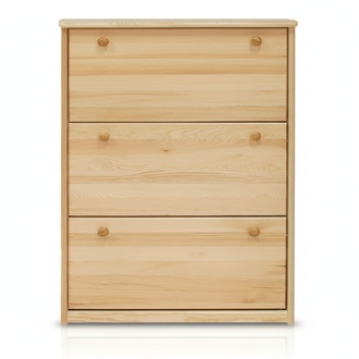 Schuhschrank handgefertigte Kommode Eingangshalle Kommode aus Holz 3 Fächer