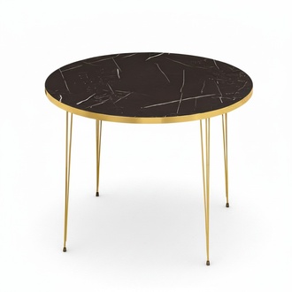 Schwarzer Holz-Couchtisch im modernen Design