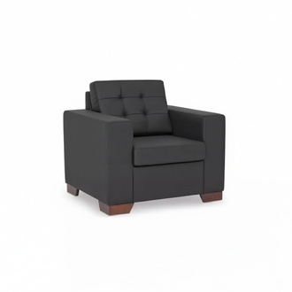 Sessel Büromöbel Luxus Schwarz Sitz Modern Polstersessel Arbeitzimmer