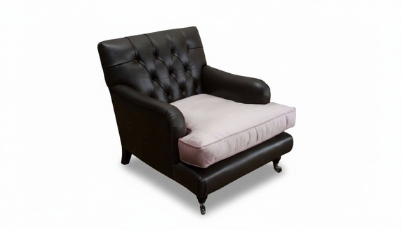 Sessel Design Sofa Relax Lounge Braun Polster Luxus Chesterfield Neu199
