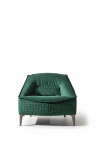 Sessel Einsitzer Luxus 1Sitzer Polster Sitz Designer Textil Sitz Stoff Moderne