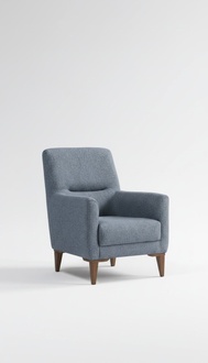 Sessel Grau Modern Design Polstersessel Wohnzimmer Polstermöbel Einrichtung