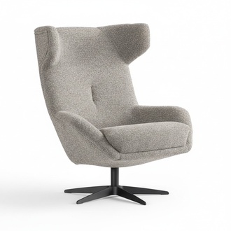 Sessel Grau Relaxsessel Polsterstuhl Polstersessel Modern Wohnzimmer