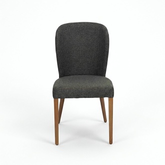 Sessel Polster Moderne Holz 4x Stühle Luxus Polster Design Stuhl Lehnstuhl