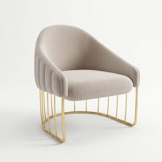 Sessel Relax Lehn Polster Fernseh Lounge Club Metall Chrohme Samt 1 Sitz