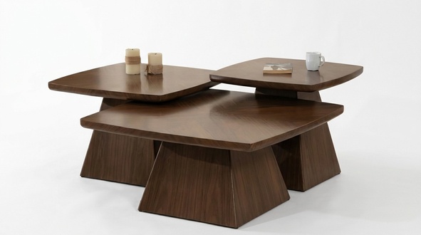 Set 3x Couchtische  Designer Kaffeetische stilvolle Wohnzimmermöbel neu modern