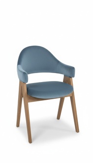 Set 4x Stuh Luxus Design Polster Massiv Holz Stühle Sitz Büro Office Esszimmer