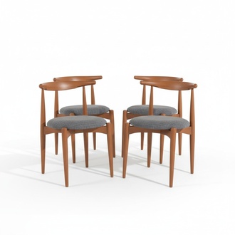 Set Küchenstühle Esszimmerstühle Holzstühle Set 4tlg Stühle Braun