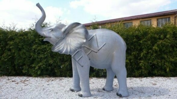 Design Elefant Figur Garten Statue Skulptur Figuren Skulpturen Dekoration