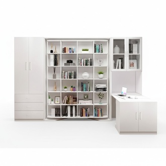 Shlafzimmer Set 3tlg Bett Bücher Schrank Regal Gästebett Schränke Wand Schrank