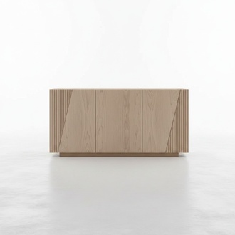 Sideboard 3 Türen braun neu wohnzimmer Stil Modern Luxus